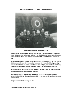 A preview of a PDF biography for Thomas, Douglas Jerome
